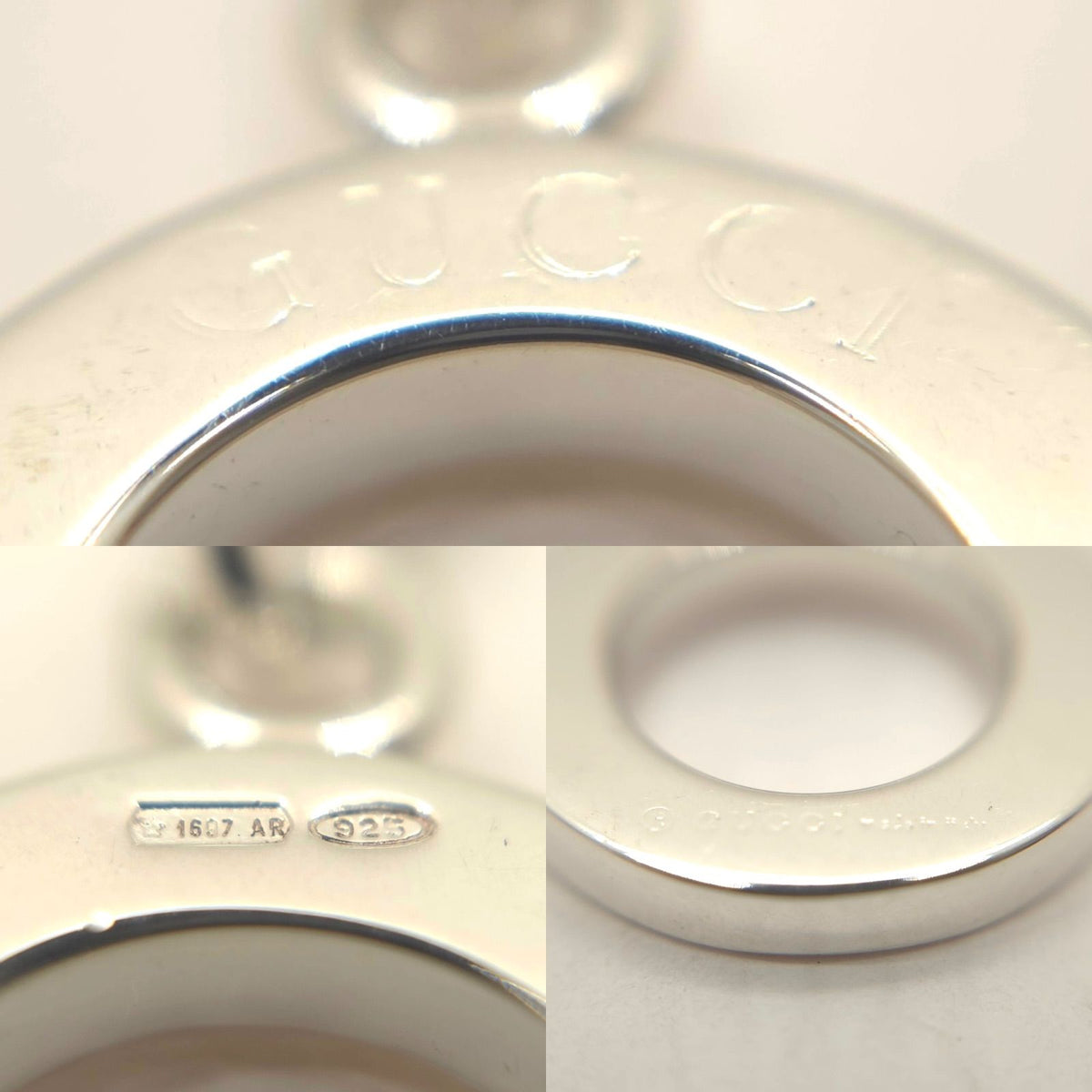 Gucci Ball Chain Necklace Toggle Mantel Sterling Silver — view 6