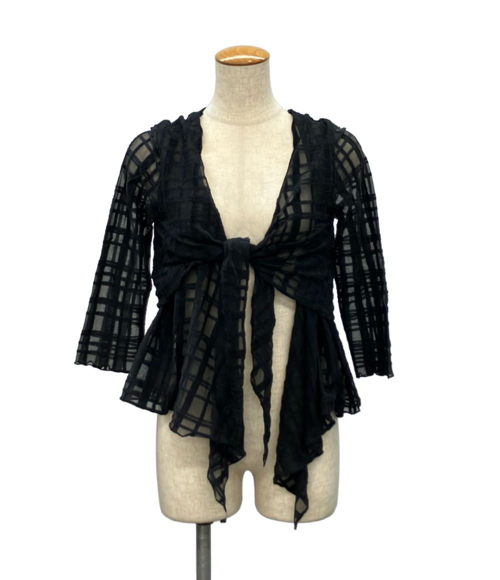 Chanel Sheer Long Sleeve Cardigan 38