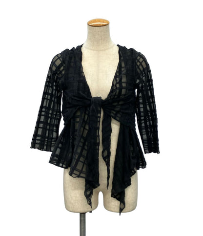 Chanel Sheer Long Sleeve Cardigan 38