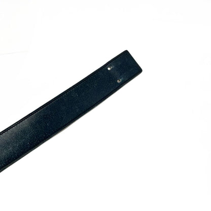 Hermes Belt H Dark Navy Gold Leather — view 4