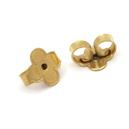 Louis Vuitton Earrings Hoop LV Iconic Gold Clear Rhinestone — view 6