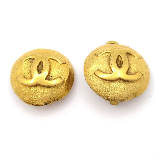 Chanel Earrings Gold CC Logo
