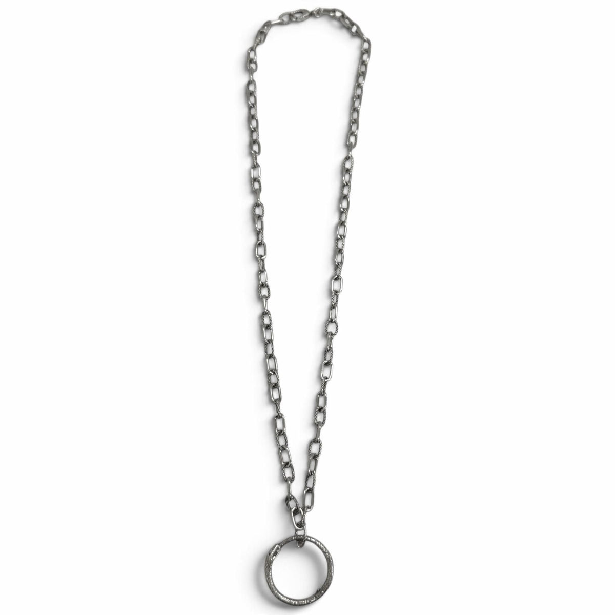Gucci Ouroboros Chain Pendant Silver — view 3