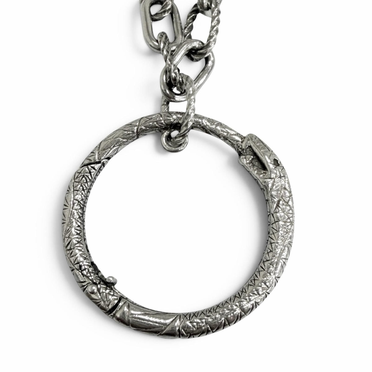Gucci Ouroboros Chain Pendant Silver — view 4