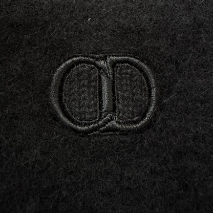 Dior Homme Cashmere 100% CD Logo Embroidery Zip Hoodie Black XXL — view 8