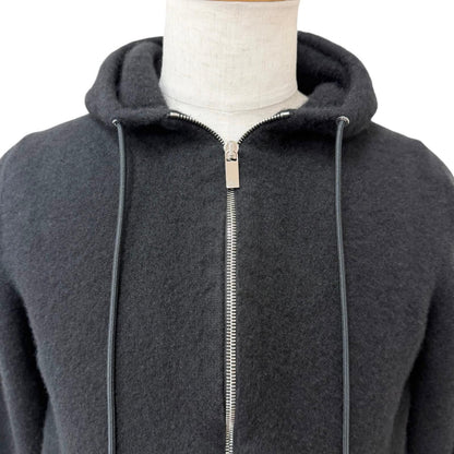 Dior Homme Cashmere 100% CD Logo Embroidery Zip Hoodie Black XXL — view 2