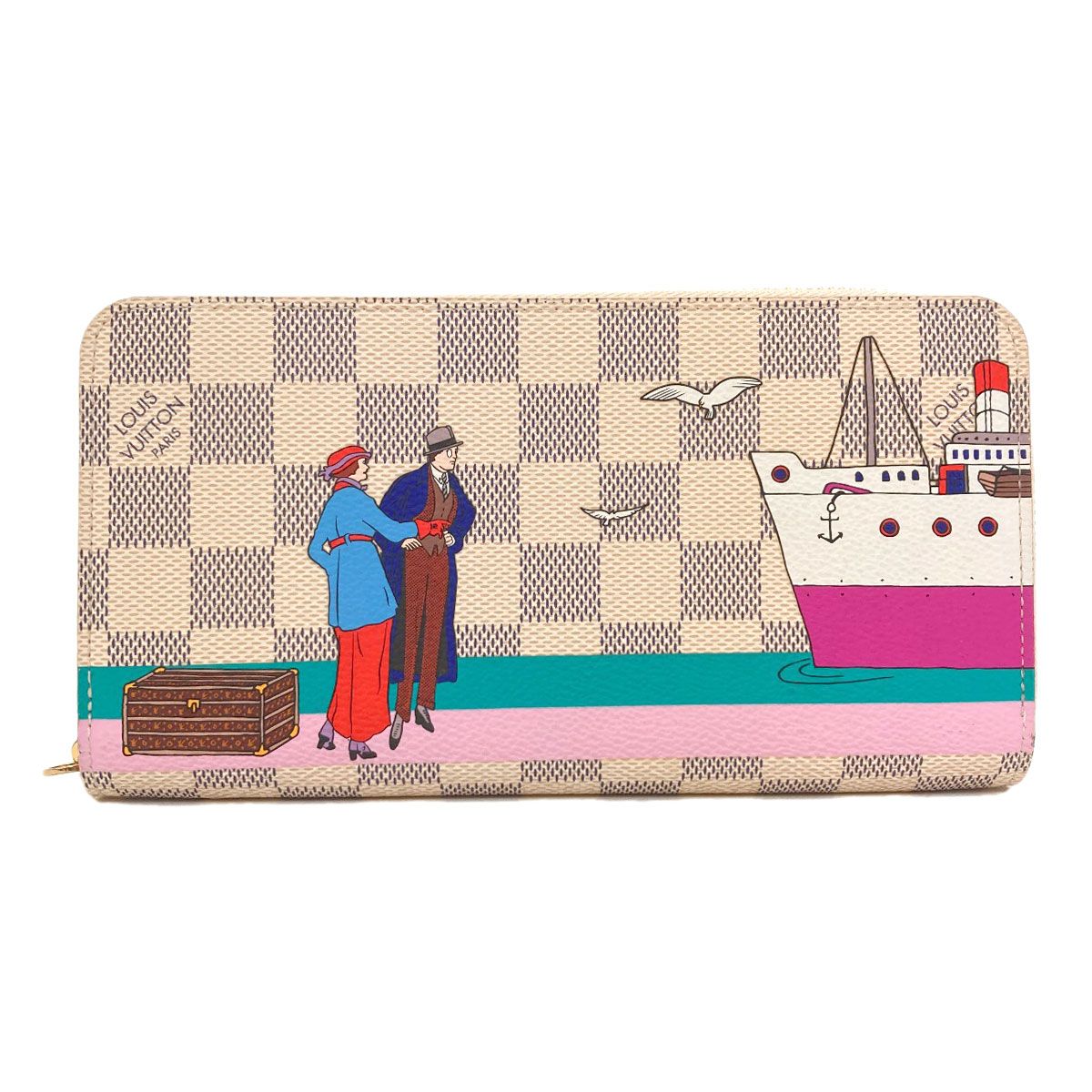 Louis Vuitton Zippy Wallet Atlantic Cruise Damier Canvas