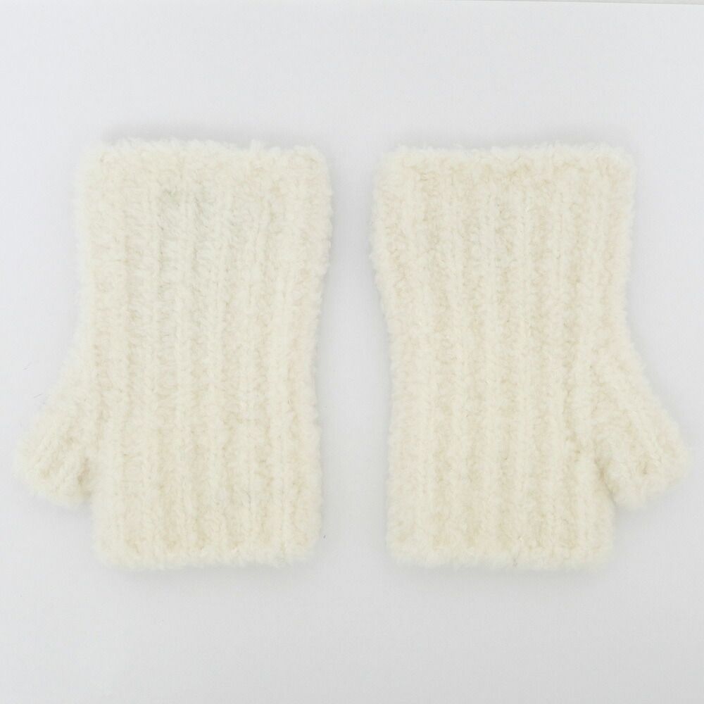 Louis Vuitton Gloves LV Cozy S Cream Wool — view 2