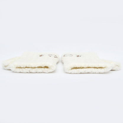 Louis Vuitton Gloves LV Cozy S Cream Wool — view 4