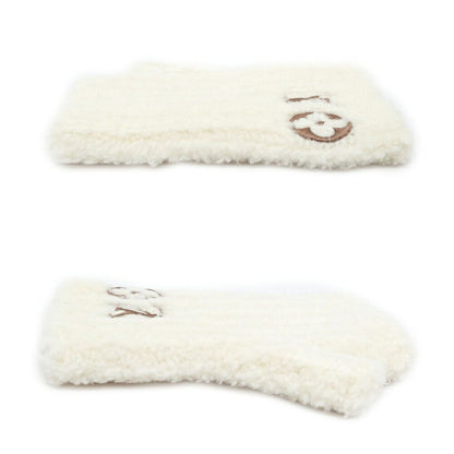 Louis Vuitton Gloves LV Cozy S Cream Wool — view 5