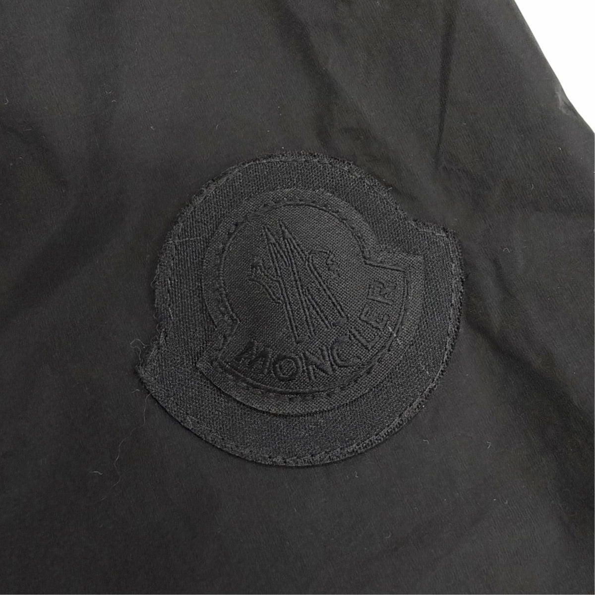 Moncler Cassie Logo Patch Hooded Zip UP Jacket Black — view 6