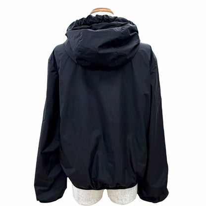 Moncler Cassie Logo Patch Hooded Zip UP Jacket Black — view 4