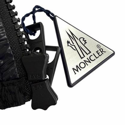 Moncler Cassie Logo Patch Hooded Zip UP Jacket Black — view 7