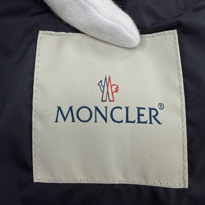 Moncler Vouglans Flare Hem Paneled Design Zip UP Down Coat Navy — view 8