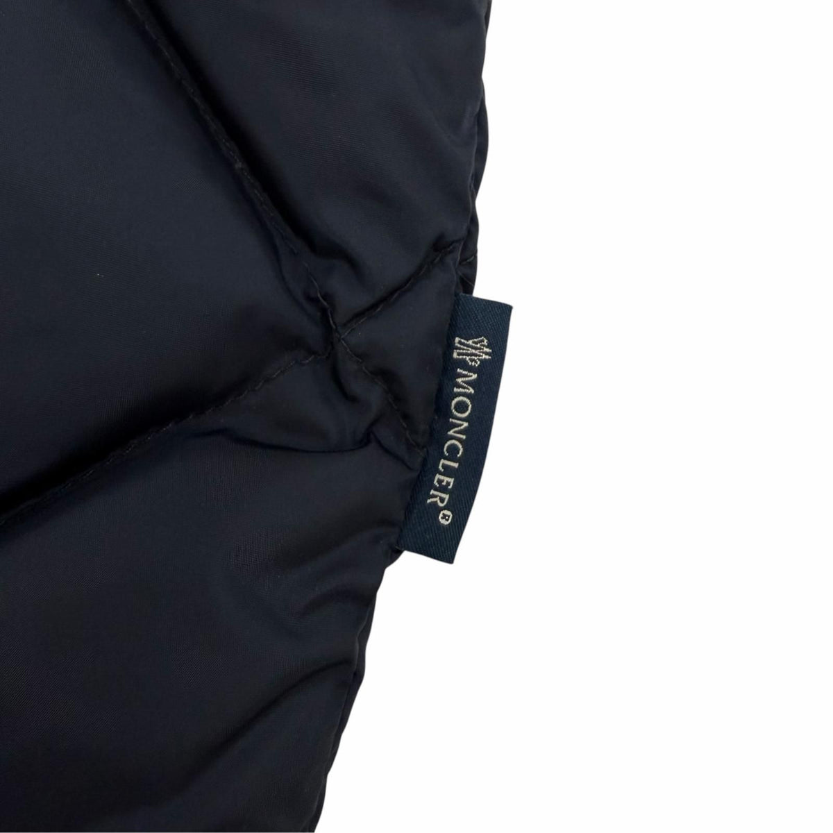 Moncler Vouglans Flare Hem Paneled Design Zip UP Down Coat Navy — view 6