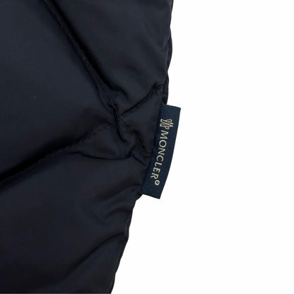 Moncler Vouglans Flare Hem Paneled Design Zip UP Down Coat Navy — view 6
