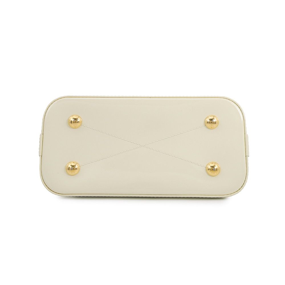 Louis Vuitton Monogram Vernis Alma BB 2-Way Shoulder Bag White — view 3