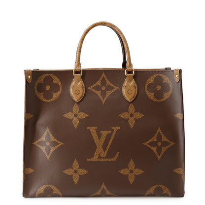 Louis Vuitton Shoulder Bag Monogram Reverse Giant On The Go GM 2-Way