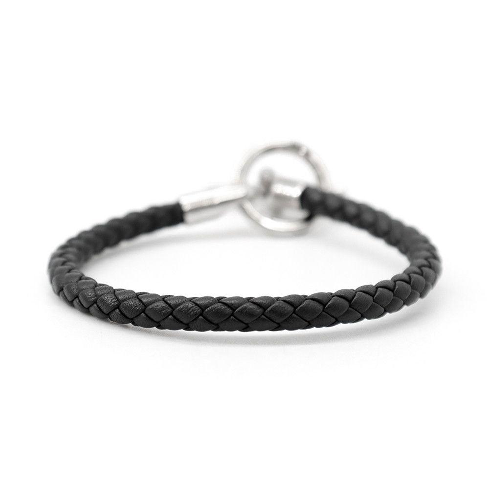 Hermes Bracelet Glenan Black Silver Swift — view 3