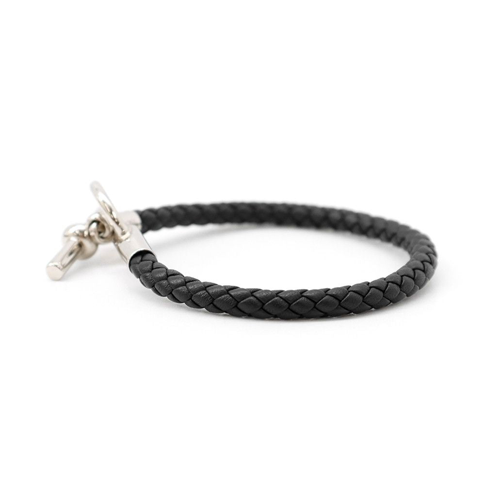Hermes Bracelet Glenan Black Silver Swift — view 2