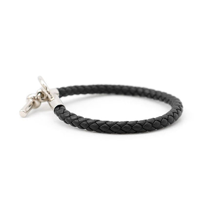 Hermes Bracelet Glenan Black Silver Swift — view 2