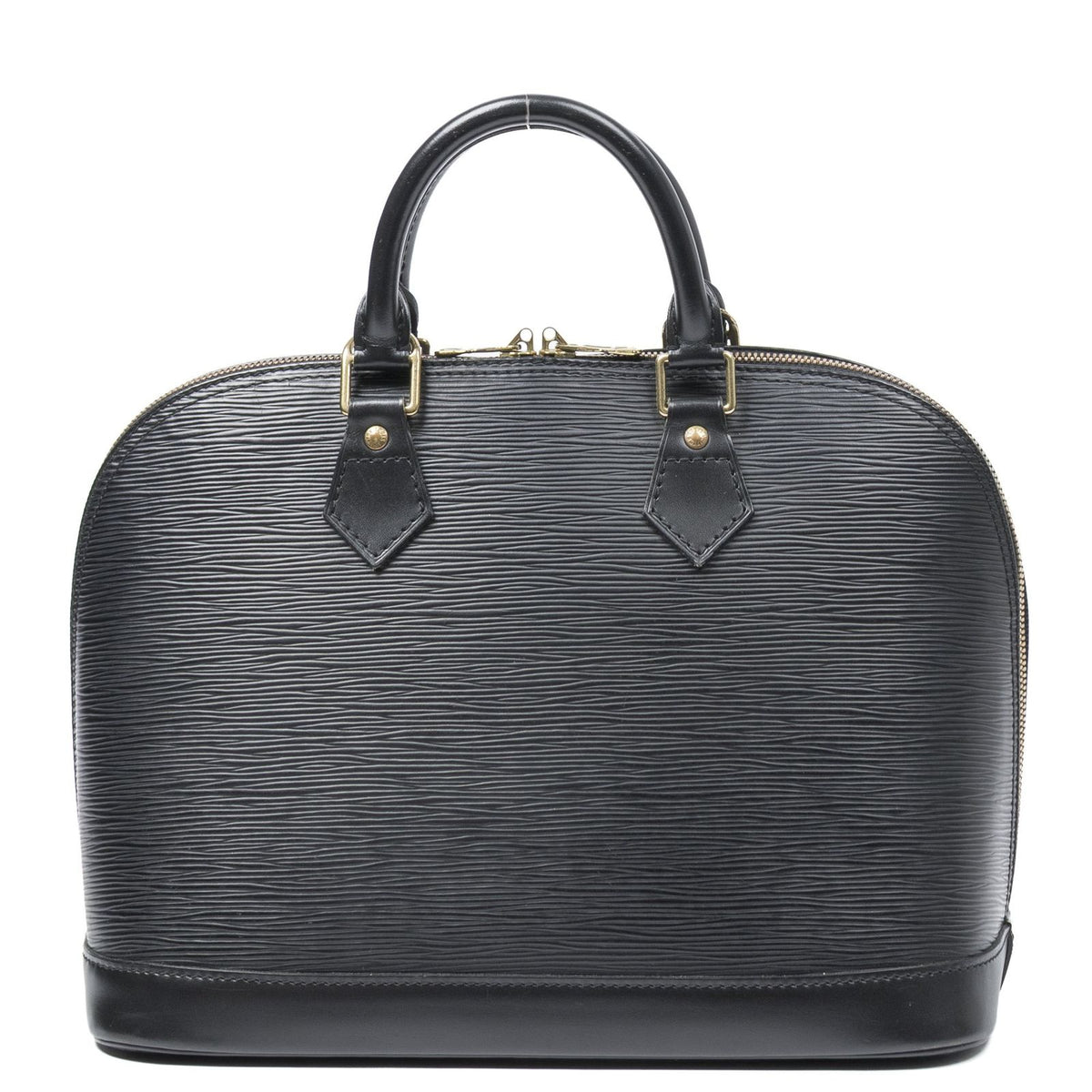 Louis Vuitton Alma Black Epi Handbag — view 5