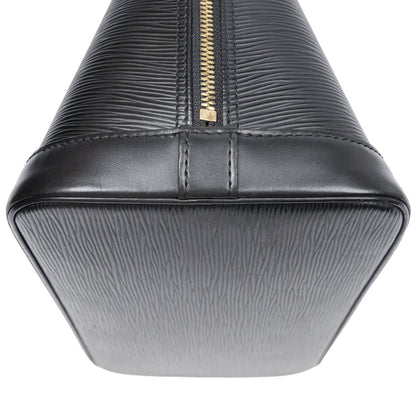 Louis Vuitton Alma Black Epi Handbag — view 7