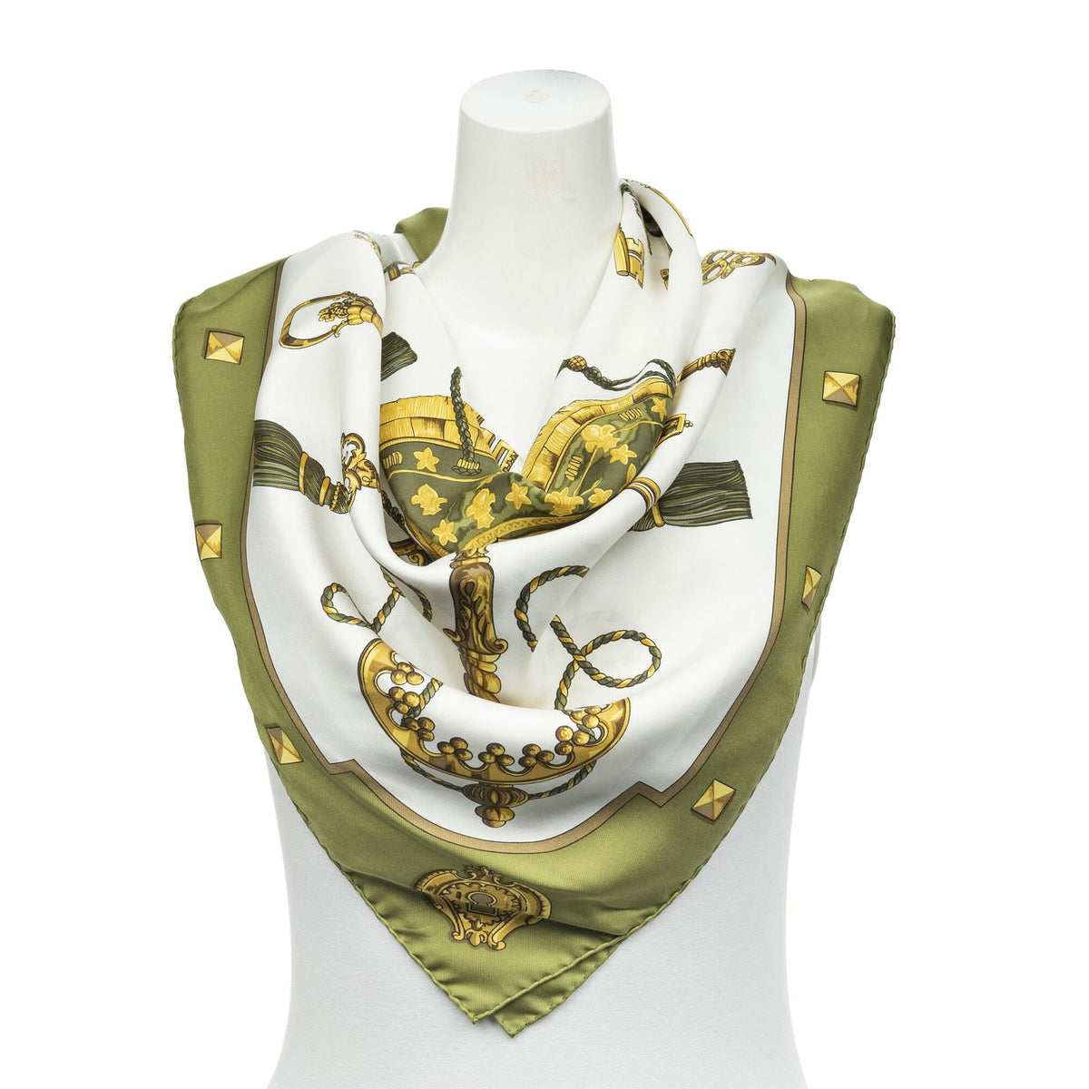 Hermes Scarf Green