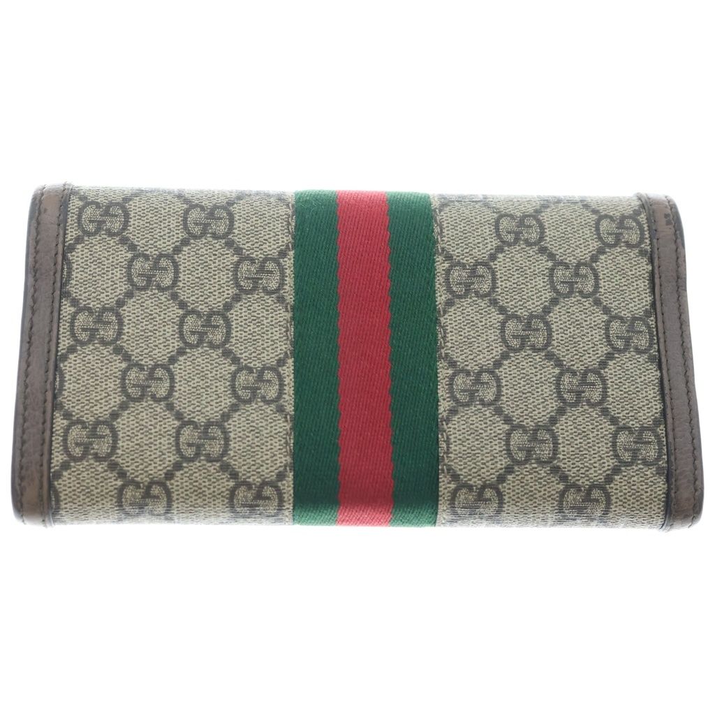 Gucci Ophidia GG Continental Leather Wallet Brown — view 2