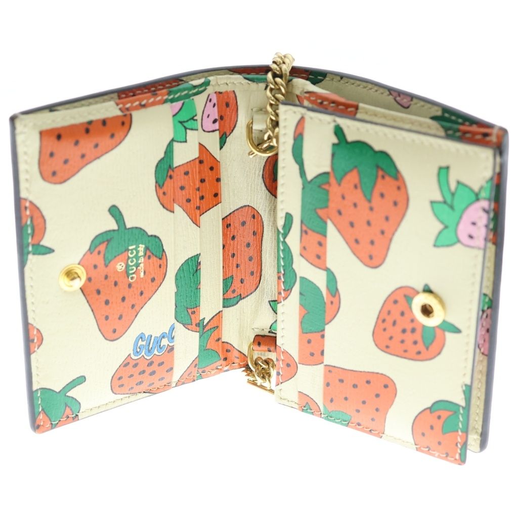 Gucci Zumi Strawberry Bifold Wallet — view 4