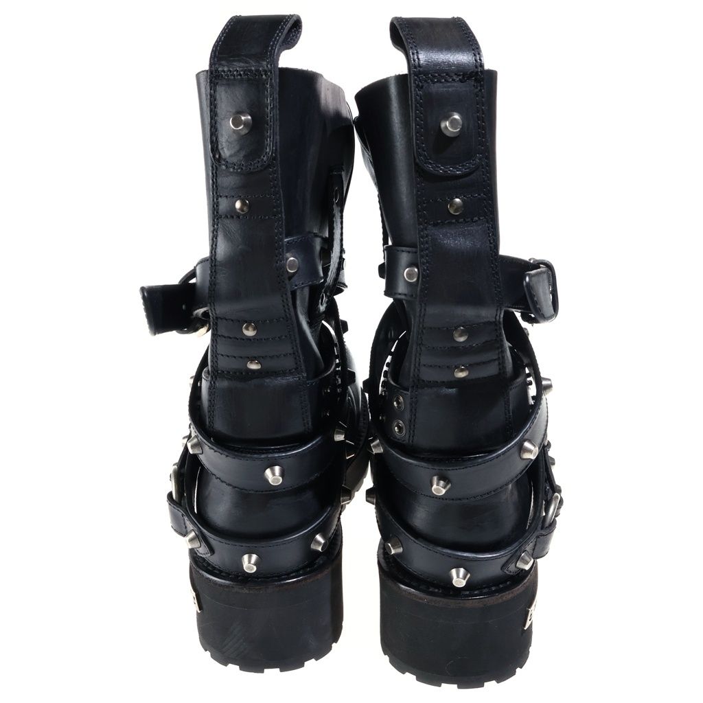 Balenciaga Venom City Boots Leather Black — view 3