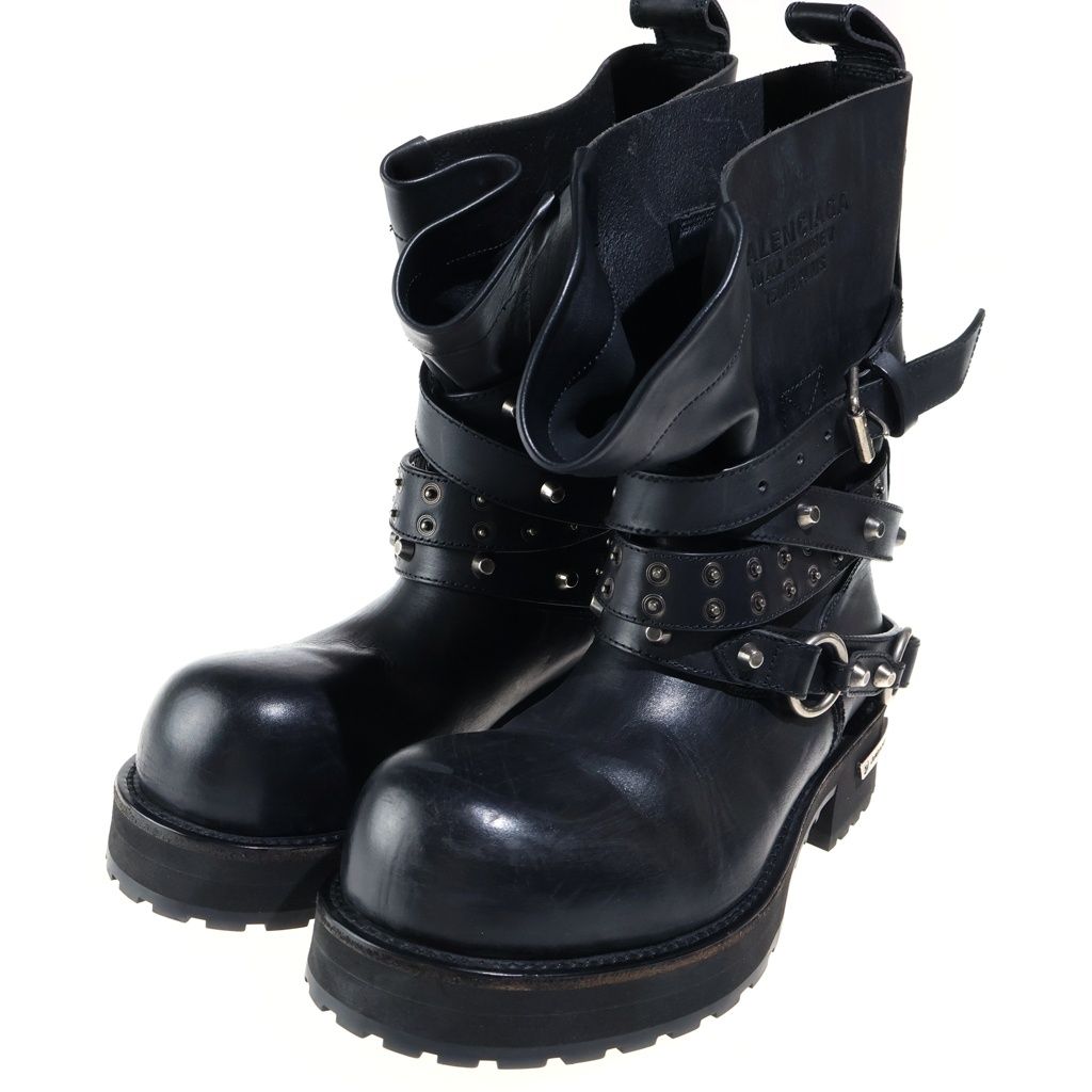 Balenciaga Venom City Boots Leather Black — view 2