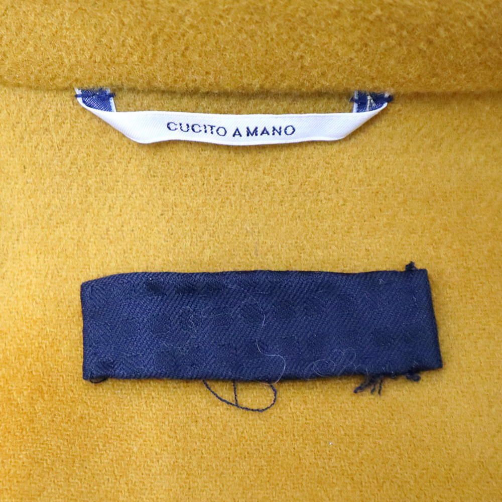 Max Mara Sale Long Coat Yellow Earth Color 42 Wool Jacket Winter Wear — view 7