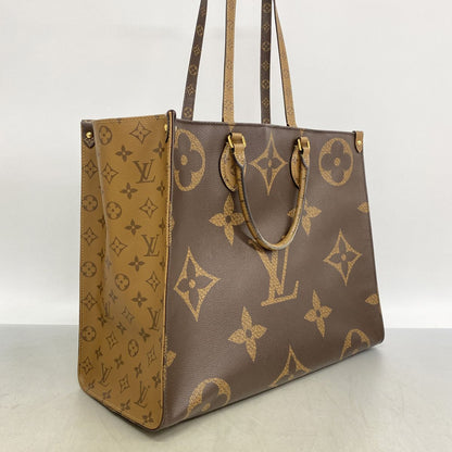 Louis Vuitton Tote Bag Monogram Giant Reverse On The Go GM Brown 2-Way — view 2