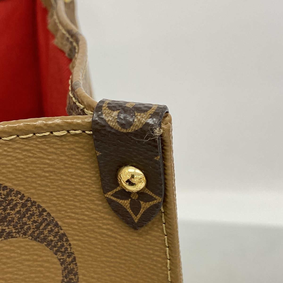 Louis Vuitton Tote Bag Monogram Giant Reverse On The Go GM Brown 2-Way — view 8