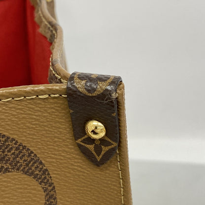 Louis Vuitton Tote Bag Monogram Giant Reverse On The Go GM Brown 2-Way — view 8