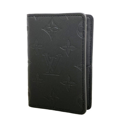 Louis Vuitton Card Case Monogram Shadow Pocket Organizer Black