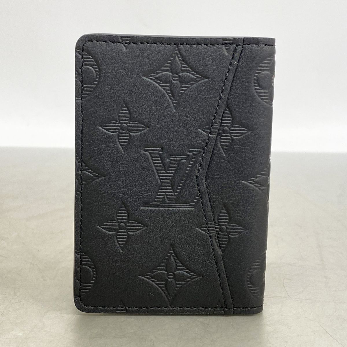 Louis Vuitton Card Case Monogram Shadow Pocket Organizer Black — view 5