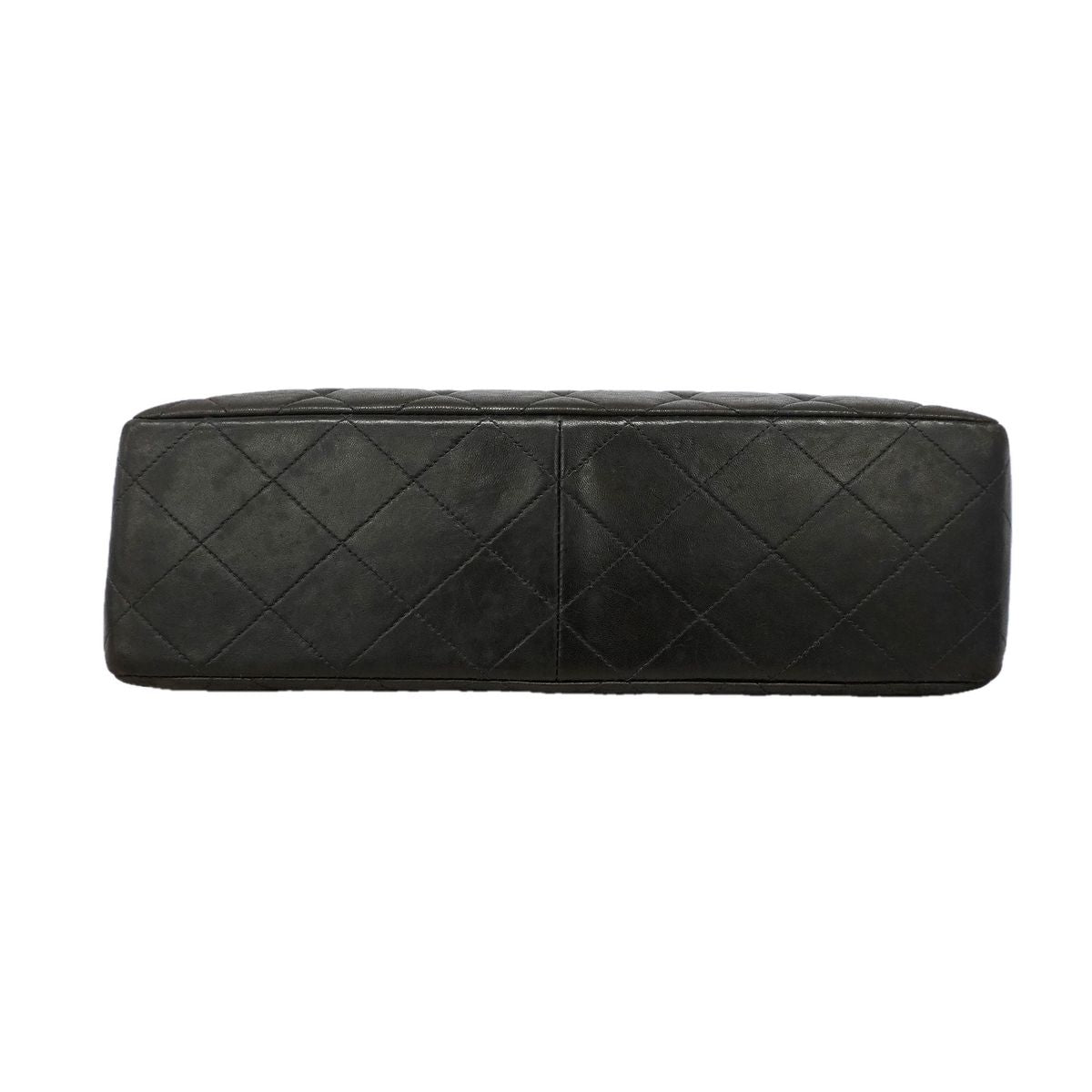 Chanel Shoulder Bag Quilted Face Lambskin Black Gold — view 3