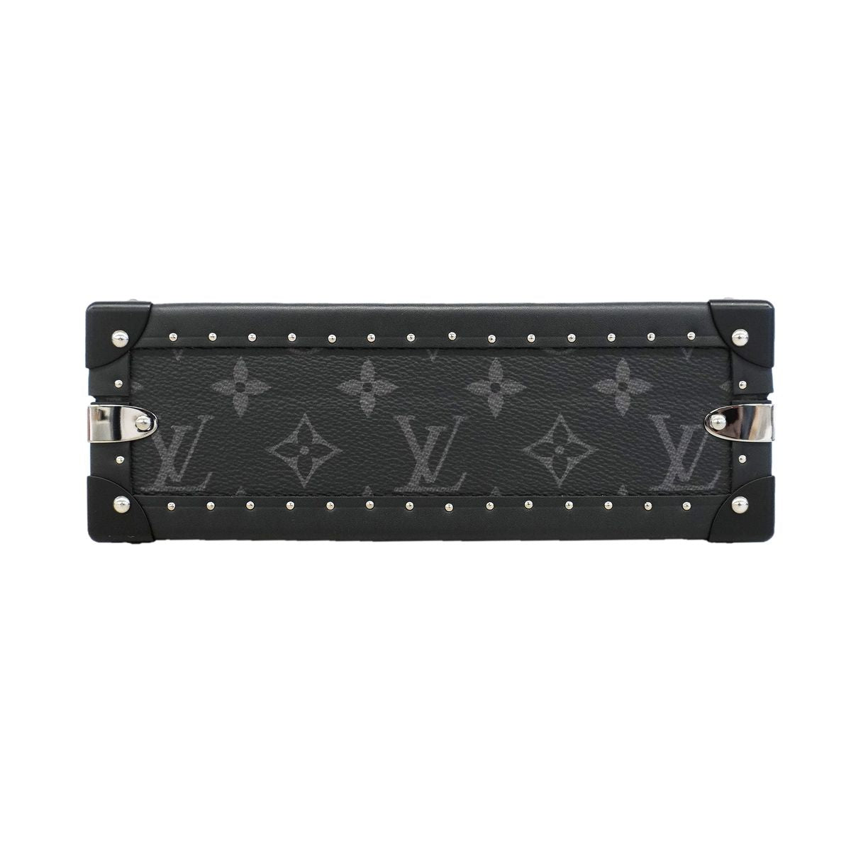 Louis Vuitton Shoulder Bag Monogram Eclipse Clutch Box Black — view 3
