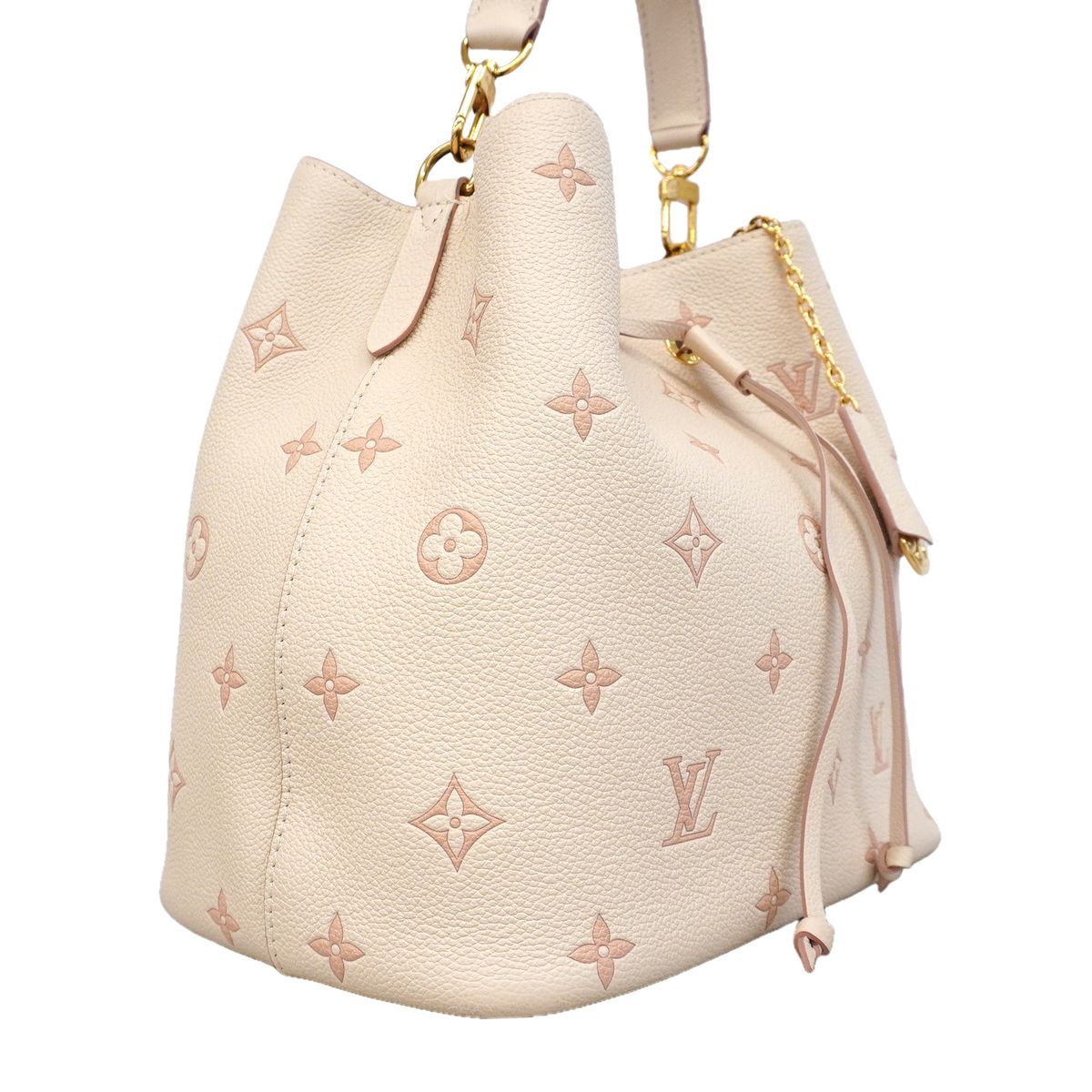 Louis Vuitton Handbag Monogram Empreinte Neo Noe MM Ivory Beige 2-Way Bag — view 2