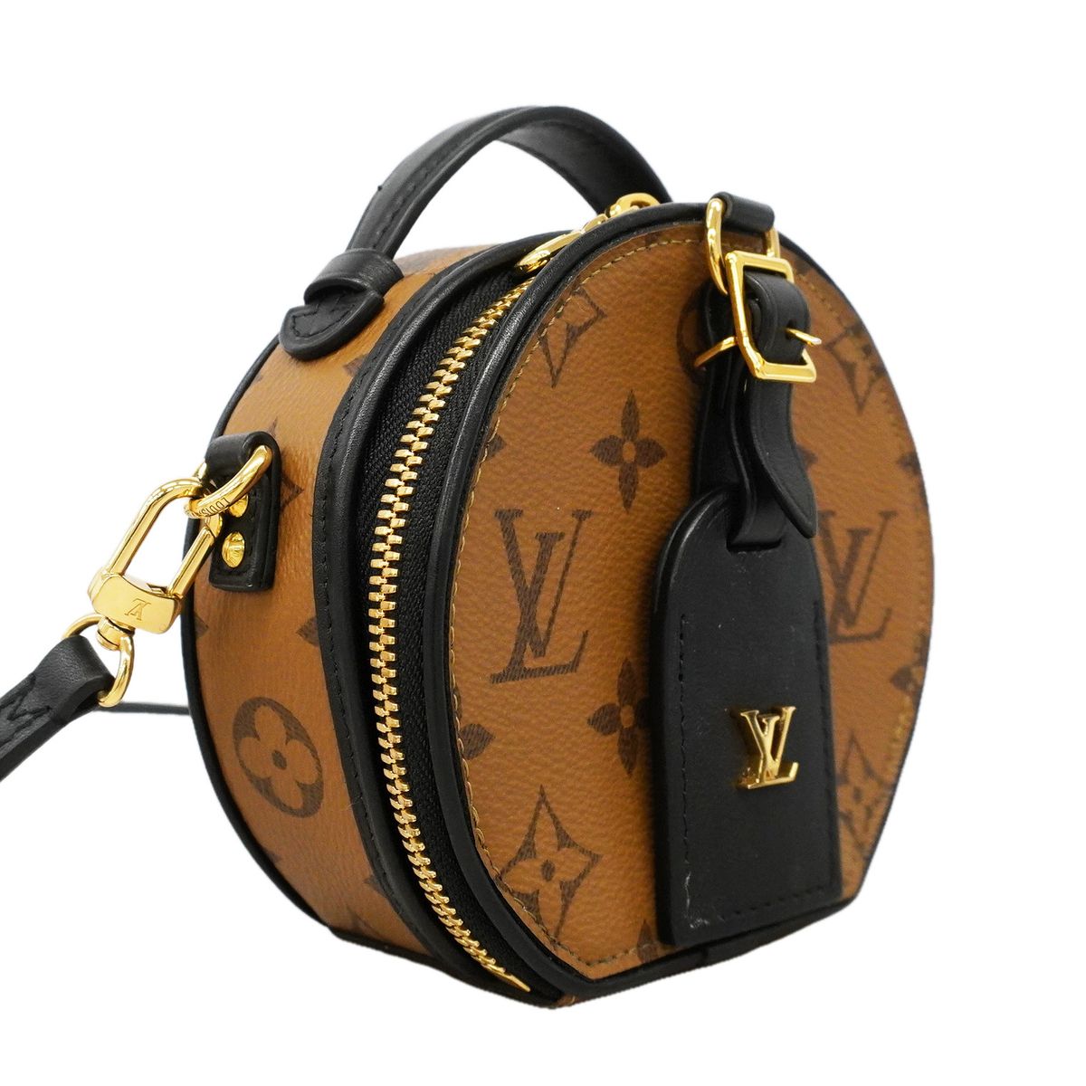 Louis Vuitton Handbag Monogram Reverse Mini Boite Chapeau Brown 2-Way Bag — view 2