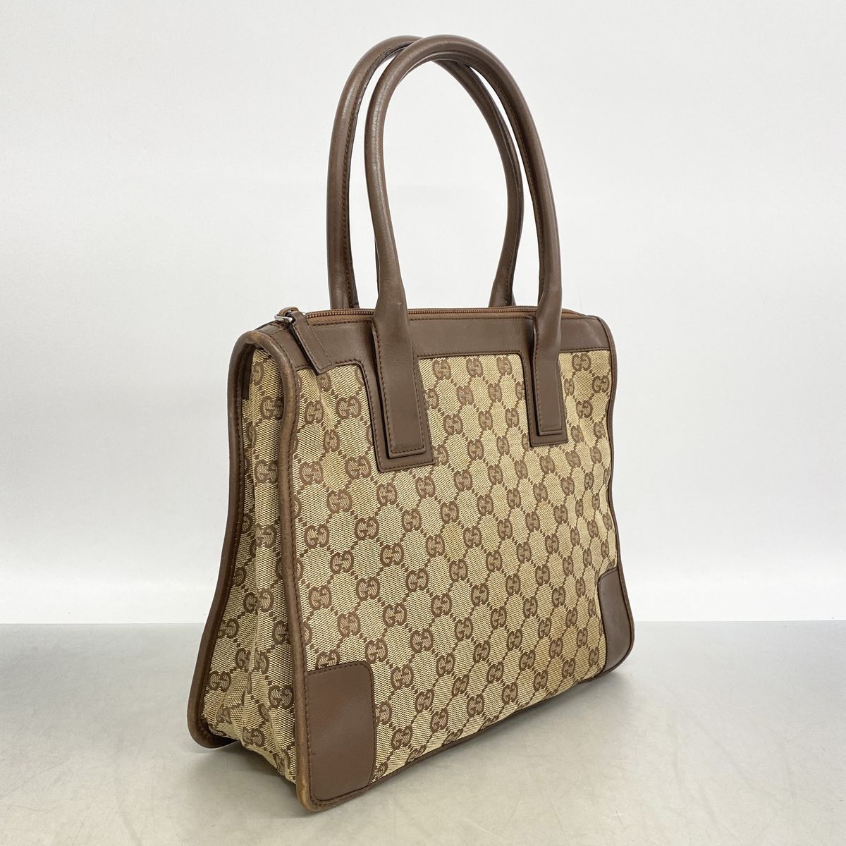Gucci Tote Bag GG Canvas Beige Silver — view 2