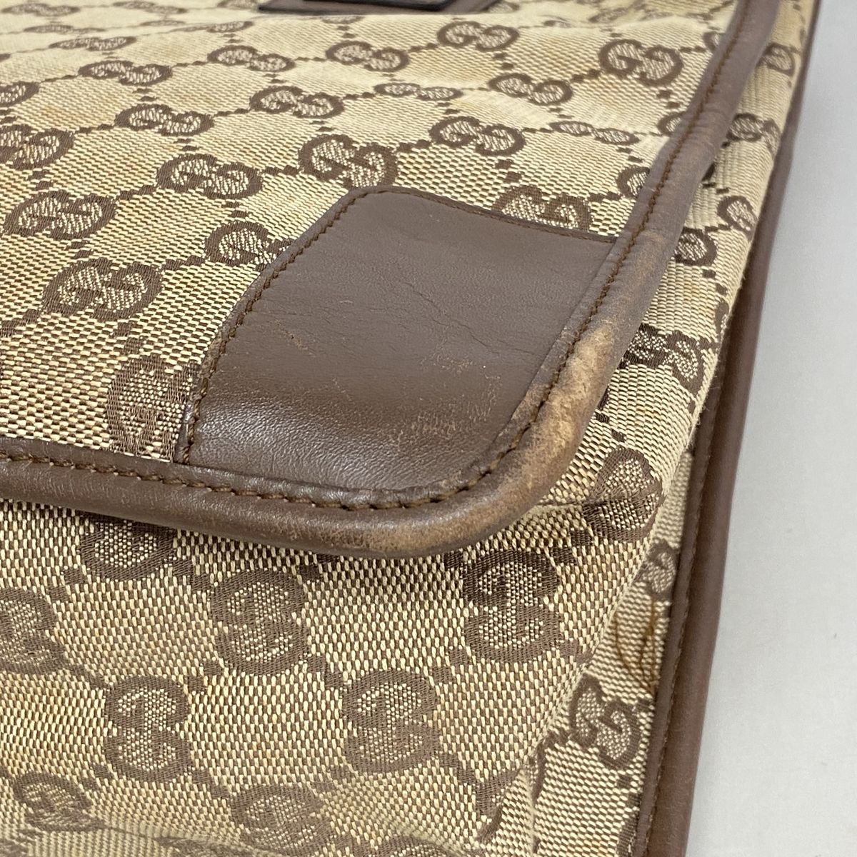 Gucci Tote Bag GG Canvas Beige Silver — view 6