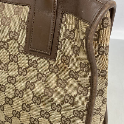Gucci Tote Bag GG Canvas Beige Silver — view 7