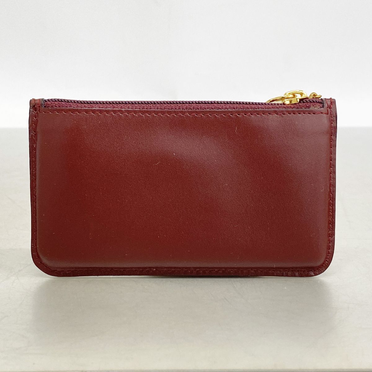 Cartier Coin Purse Must Leather Bordeaux Gold — view 8