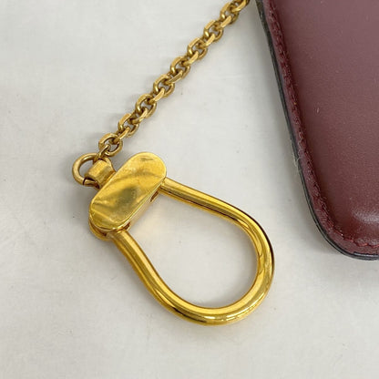 Cartier Coin Purse Must Leather Bordeaux Gold — view 7