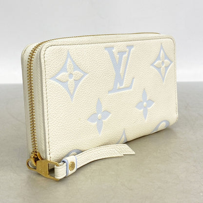 Louis Vuitton Wallet Monogram Empreinte Bicolor Zippy Latte White Candy Blue — view 2