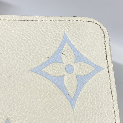 Louis Vuitton Wallet Monogram Empreinte Bicolor Zippy Latte White Candy Blue — view 7