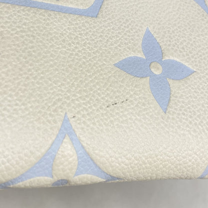 Louis Vuitton Wallet Monogram Empreinte Bicolor Zippy Latte White Candy Blue — view 8